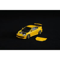 Honda Integra DC5 Mugen Phoenix Yellow 1/64 | Motorhelix M65810