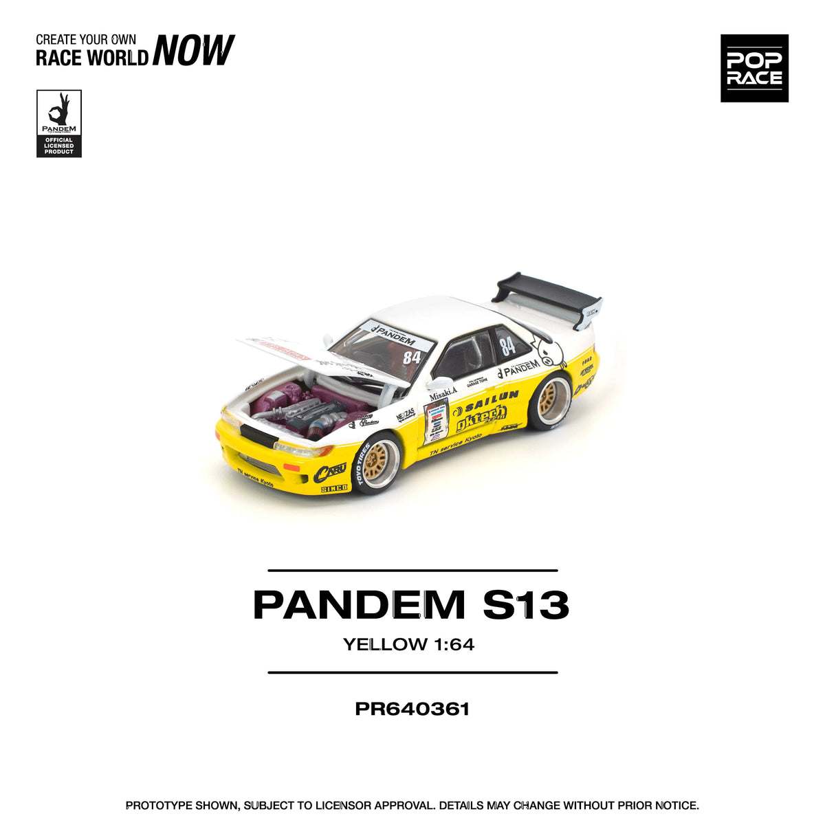 Pandem Silvia S13 2020 D1 Lights 1/64 | Pop Race PR640361