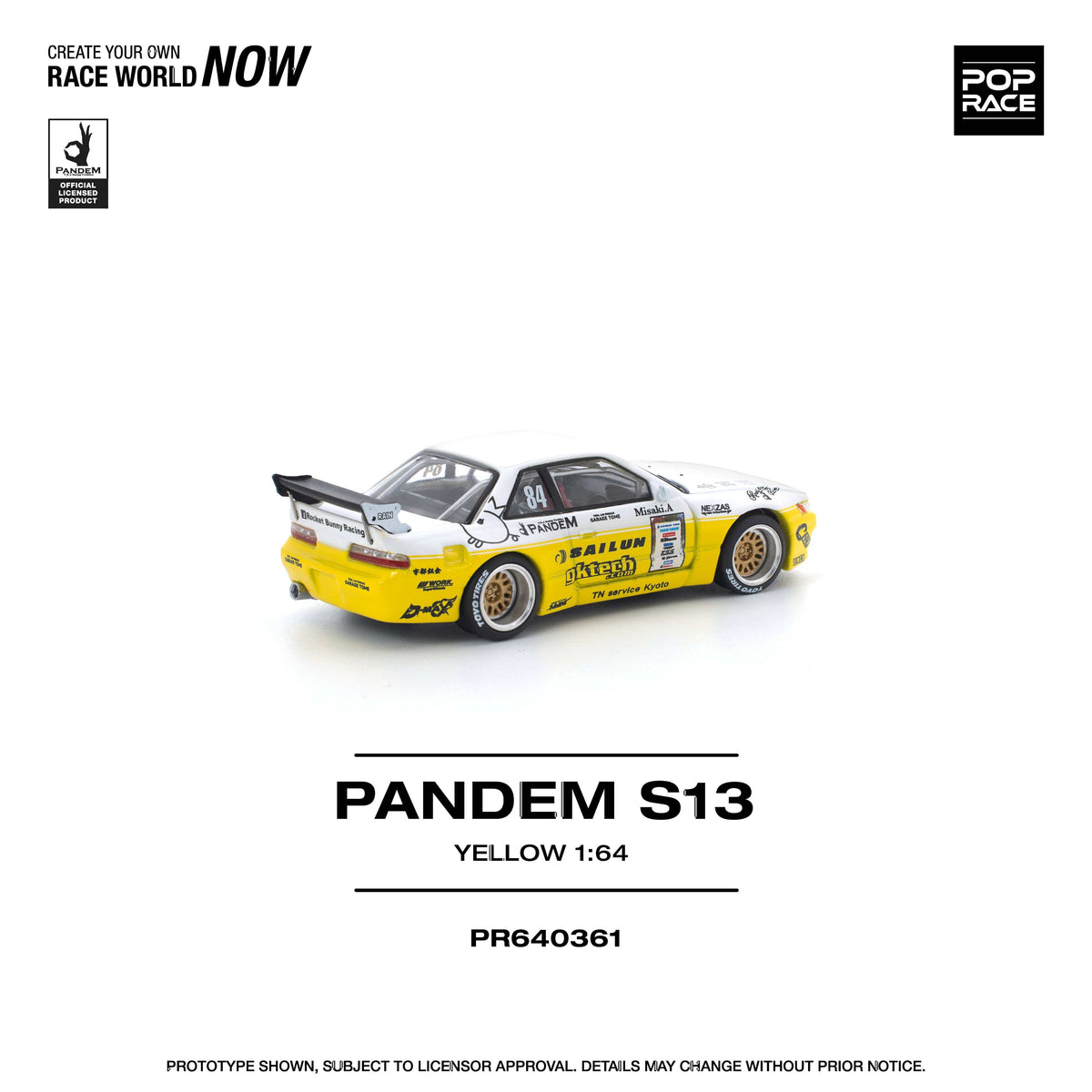 Pandem Silvia S13 2020 D1 Lights 1/64 | Pop Race PR640361