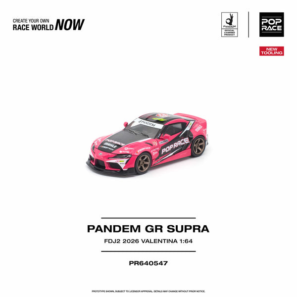 Pandem GR Supra Valentina Piaz 1/64 | Pop Race PR640547