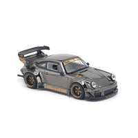 Porsche RWB 930 Gun Metal 1/64 | Pop Race PR640559