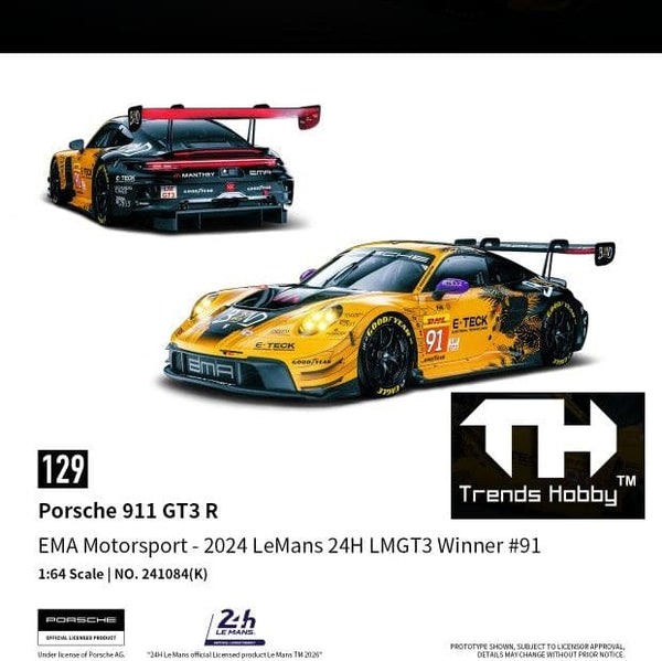 Porsche 911 GT3 R No. 91 Le Mans 2024 | Trends Hobby 1:64 241084(K)