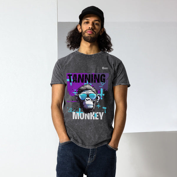 Tanning Monkey Denim T-Shirt Hanz Driven