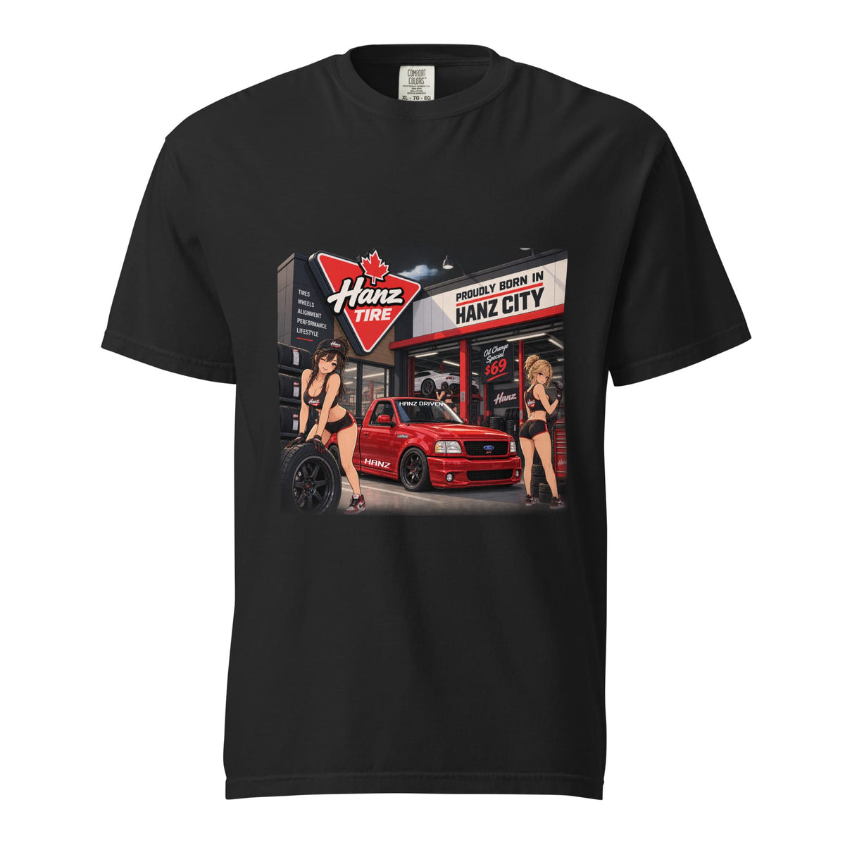 Hanz Tires Heavyweight T-shirt Black 2060802_15114