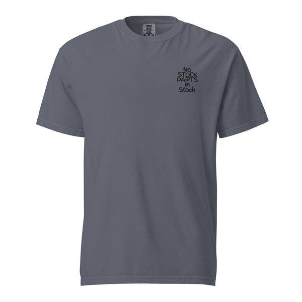 No Stock Parts in Stock Embroidery Grey T-Shirt Heavyweight