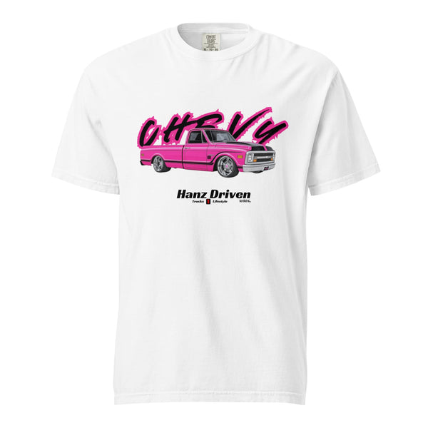 Pink Chevy Silverado Heavyweight T-shirt
