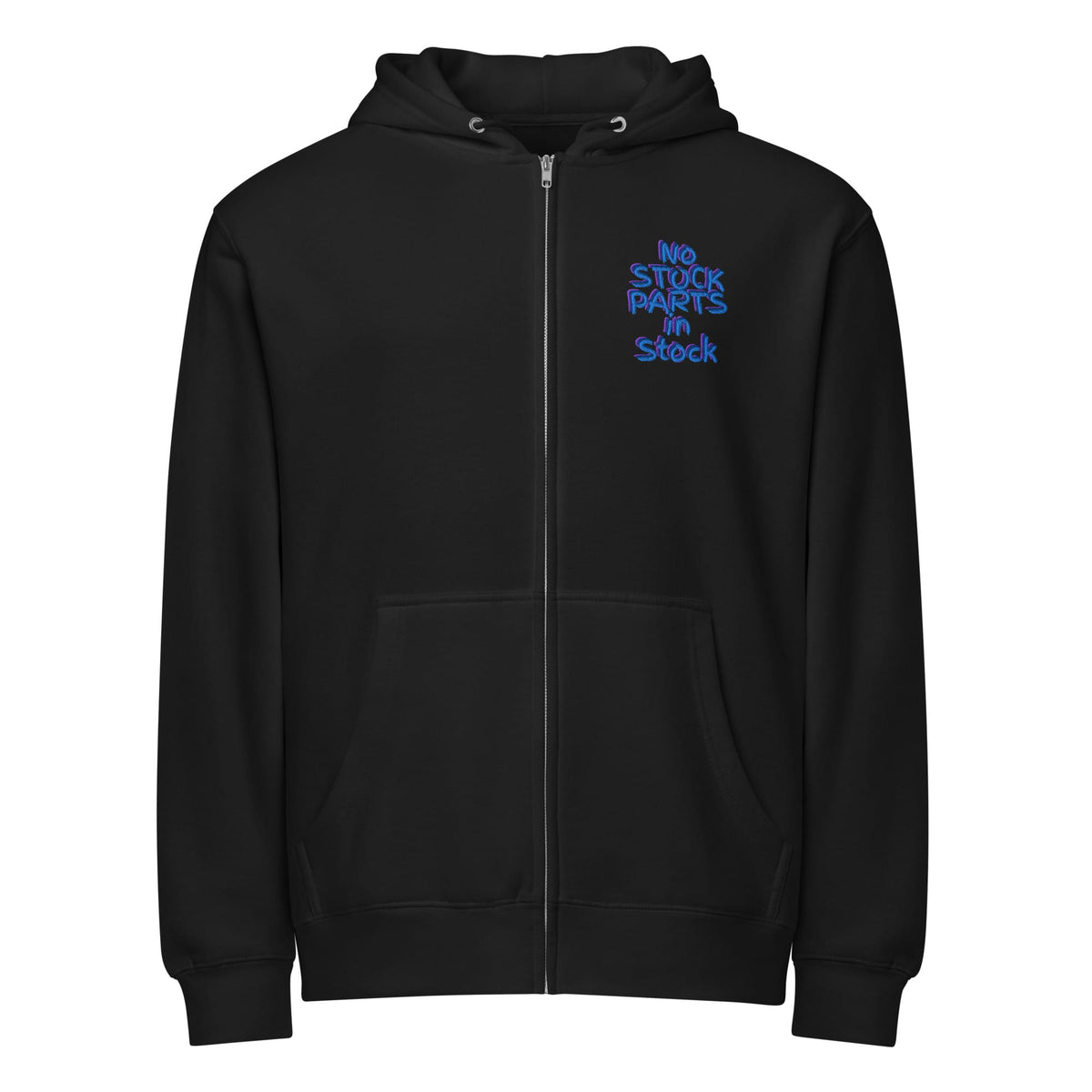 No Stock Parts in Stock Zip Hoodie Black | Hanz Driven 6418183_24251