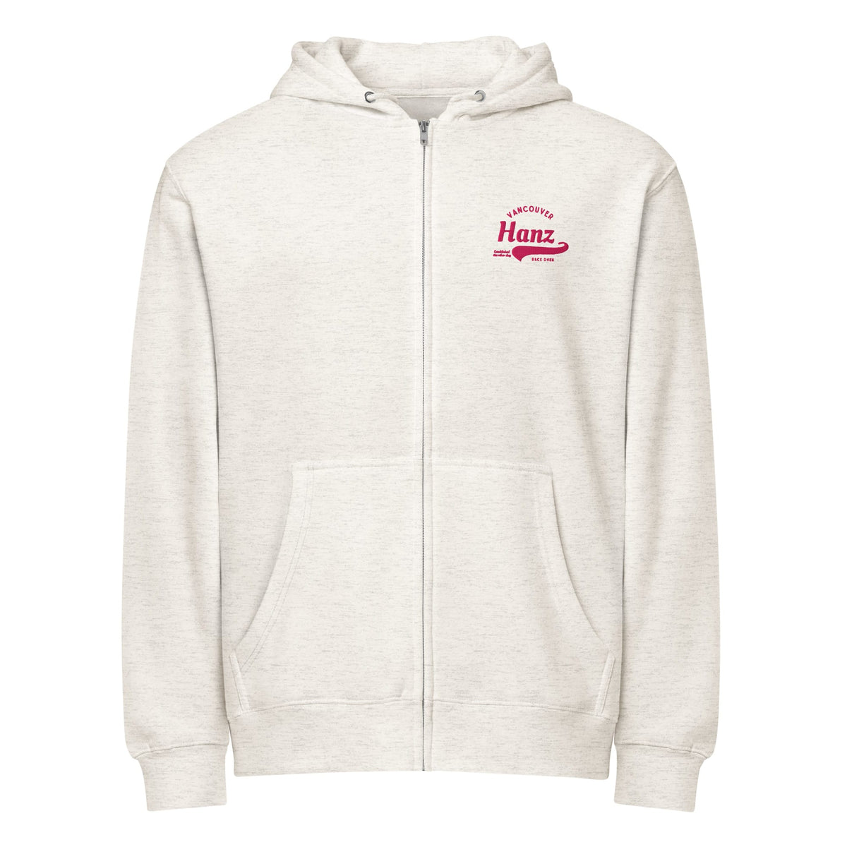 Hanz Classic Premium Zip Hoodie Light Heather | Hanz Driven 1008256_24255