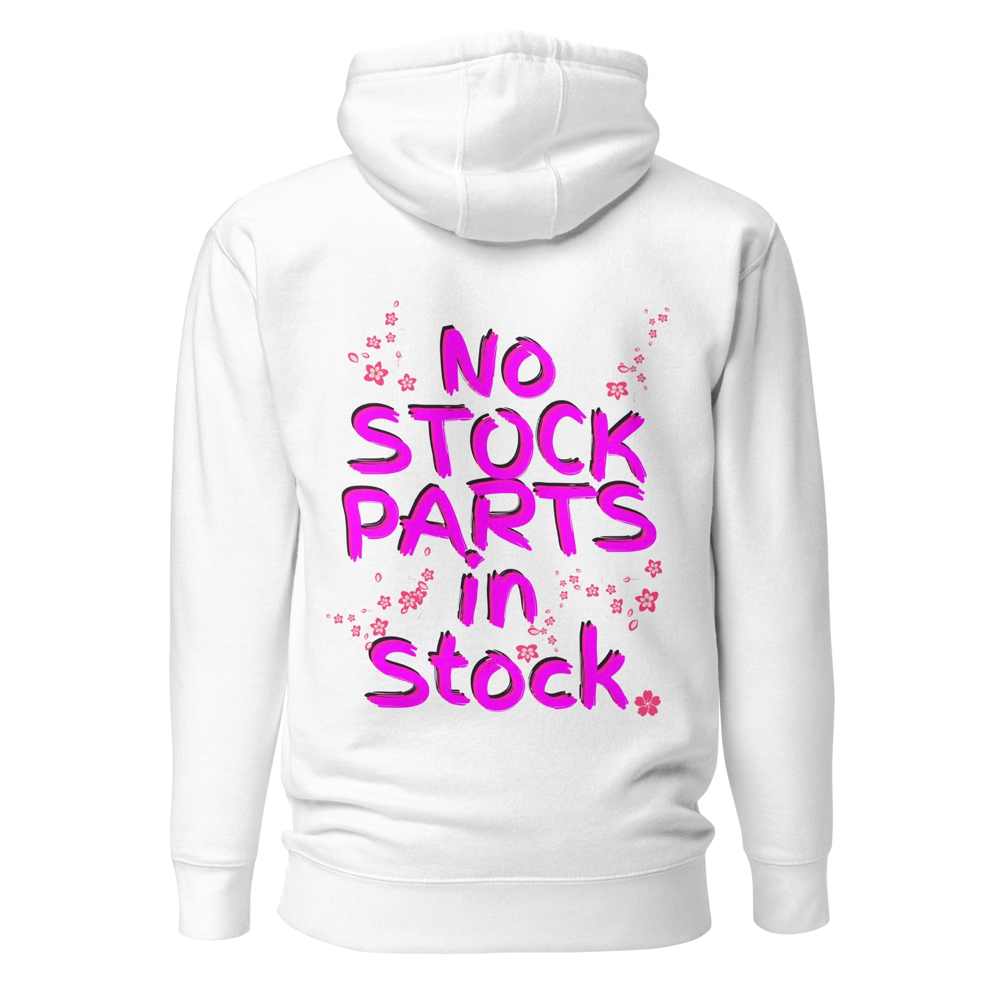 No Stock Parts in Stock Sakura Hoodie White Unissex – Hanz Driven