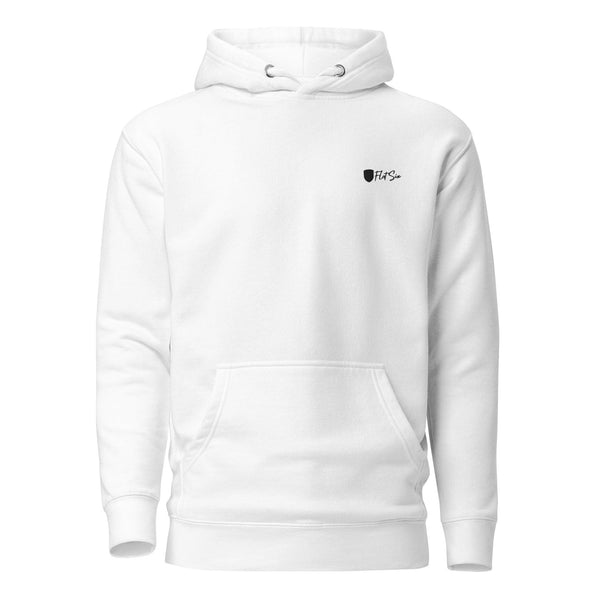 Flat Six Hoodie Black on White 4822678_10774