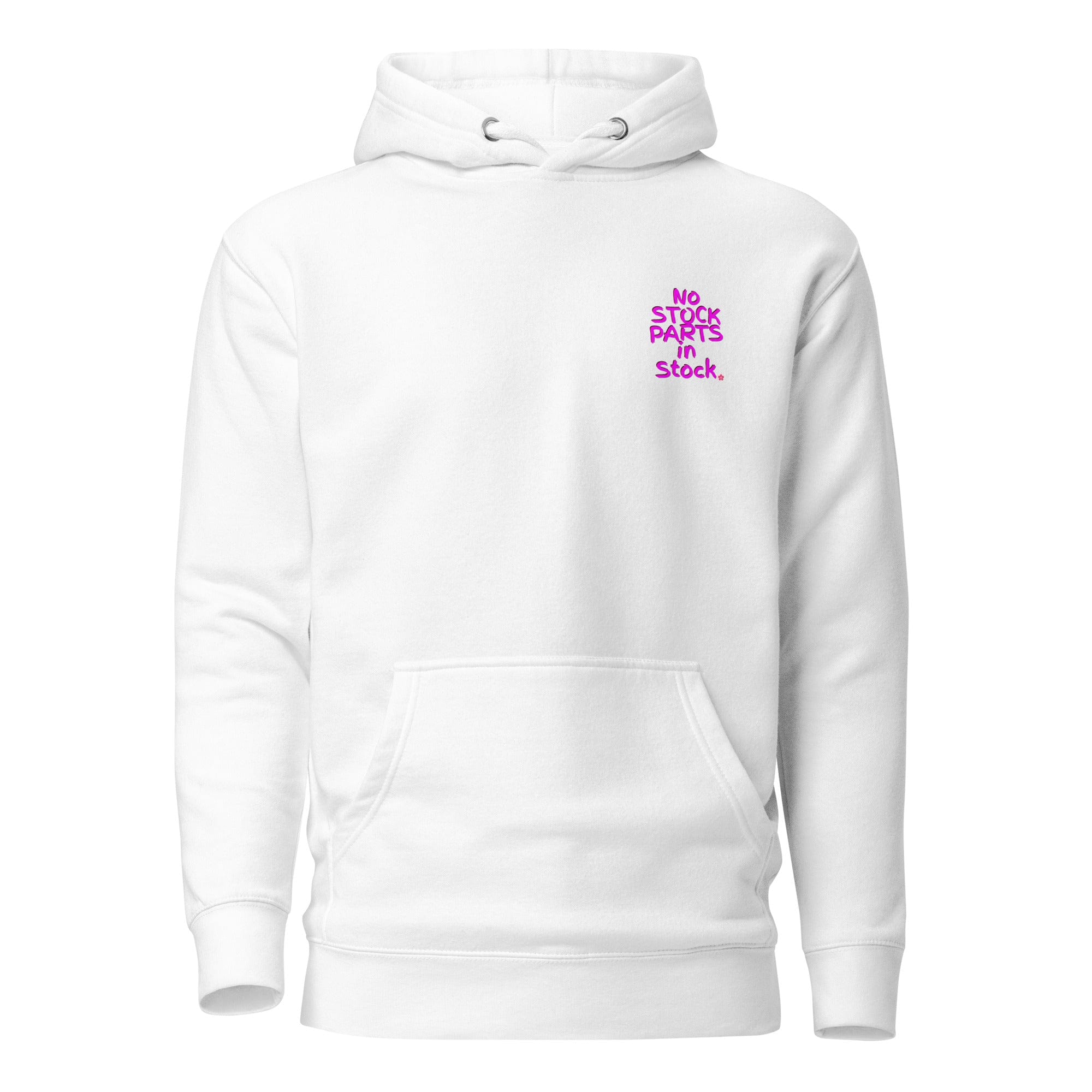 No Stock Parts in Stock Sakura Hoodie White Unissex – Hanz Driven