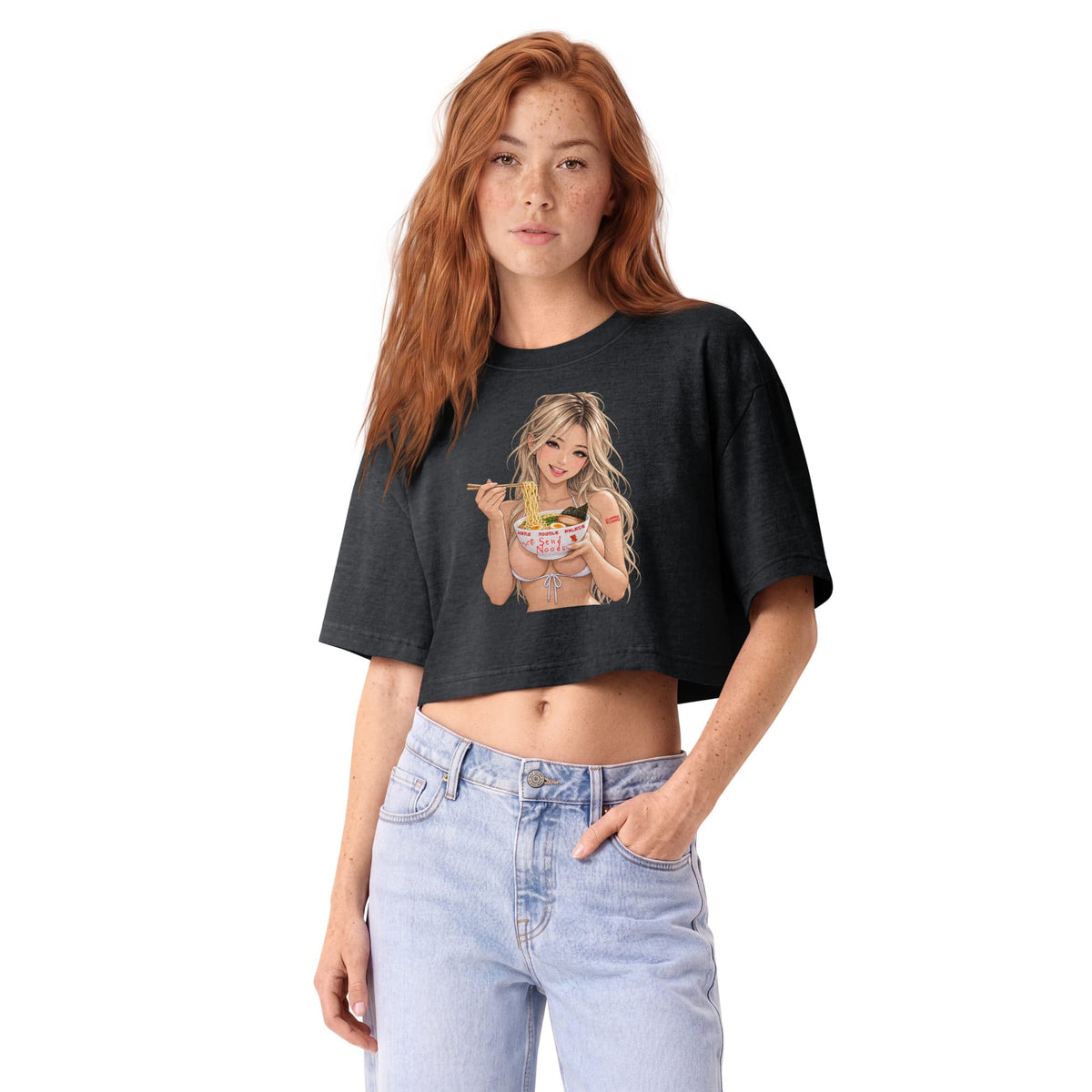 Send Noods Dye Cropped Tee