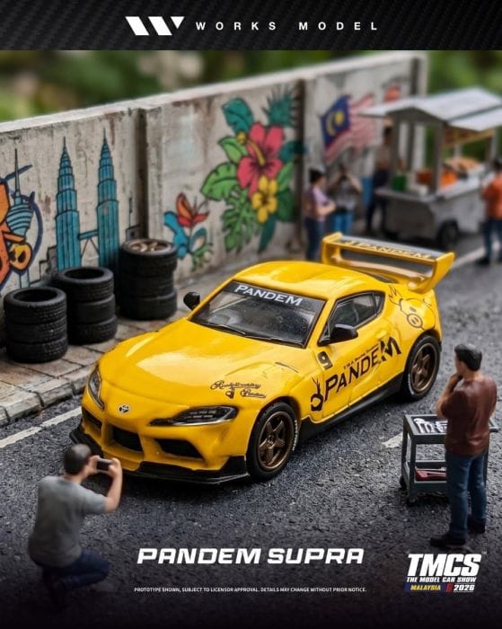 Toyota Supra Pandem Rocket Bunny Yellow TMCS 2026 Works Model 1/64