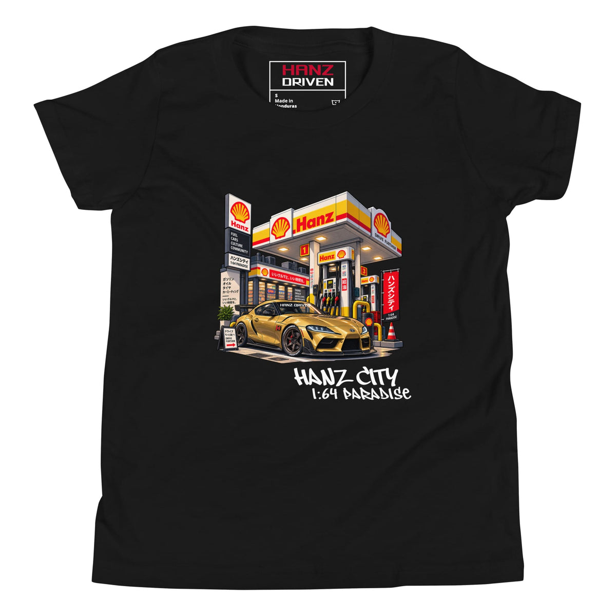 Hanz City Gas Supra Youth Tee Black 8439086_9430